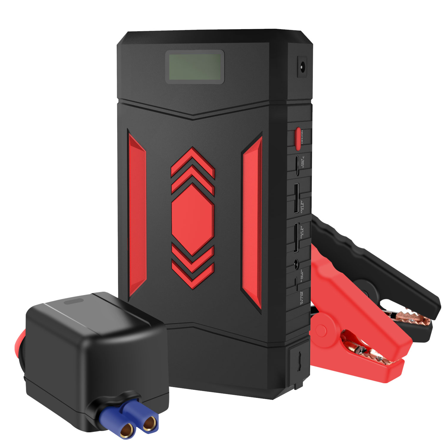 Red 12V 18000mAh Jump Starter