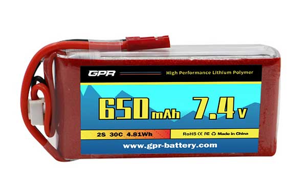 30C 650mAh 2S 7.4V