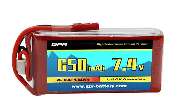 50C 650mAh 2S 7.4V