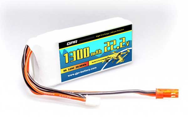 120C 1300mAh 6S 22.2V