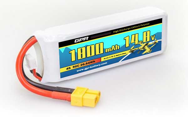 50C 1800mAh 4S 14.8V