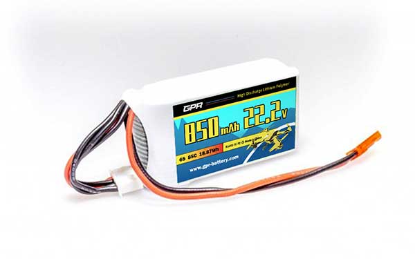 85C 850mAh 6S 22.2V