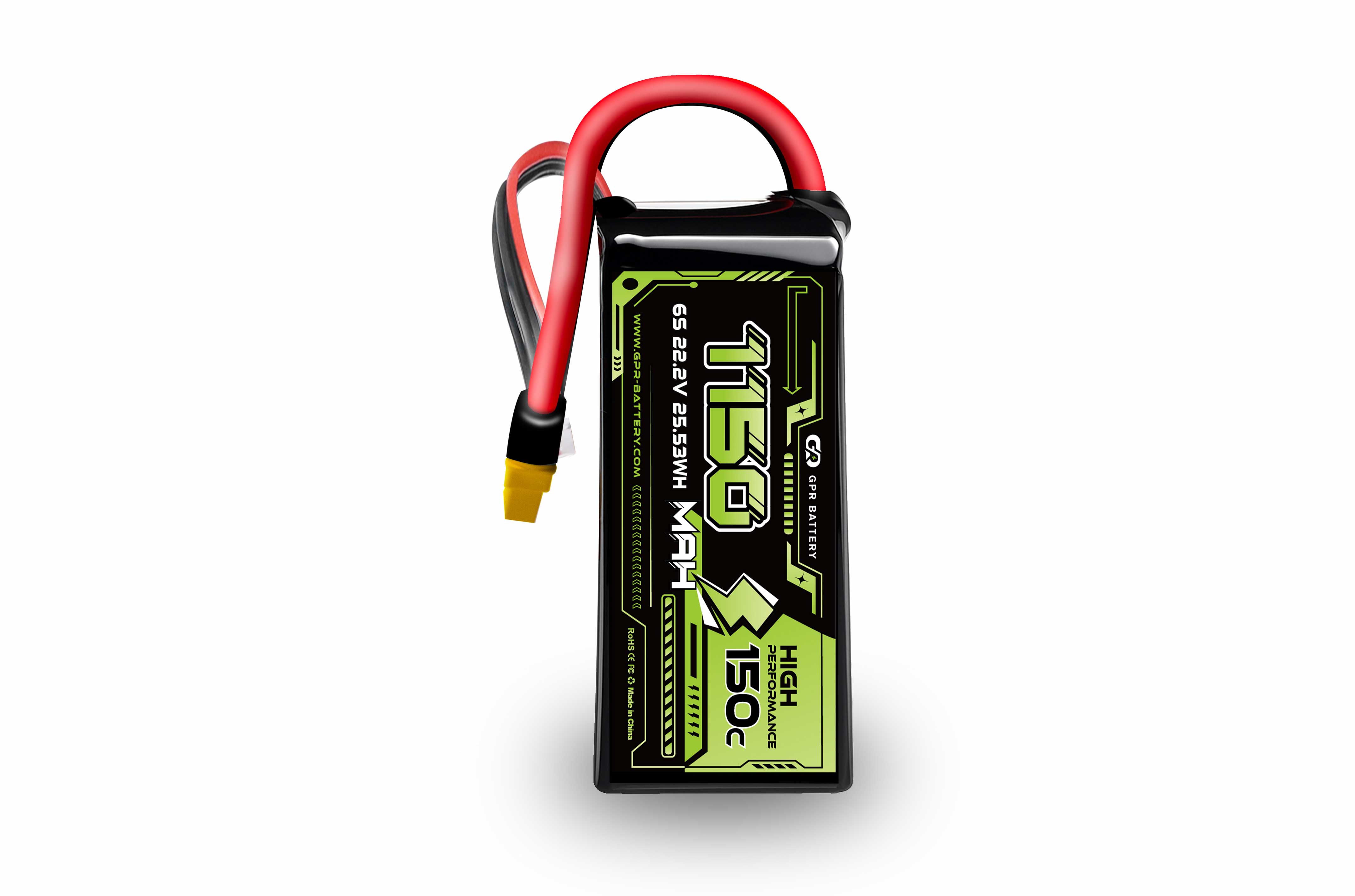 150C 1150mAh 6S 22.2V