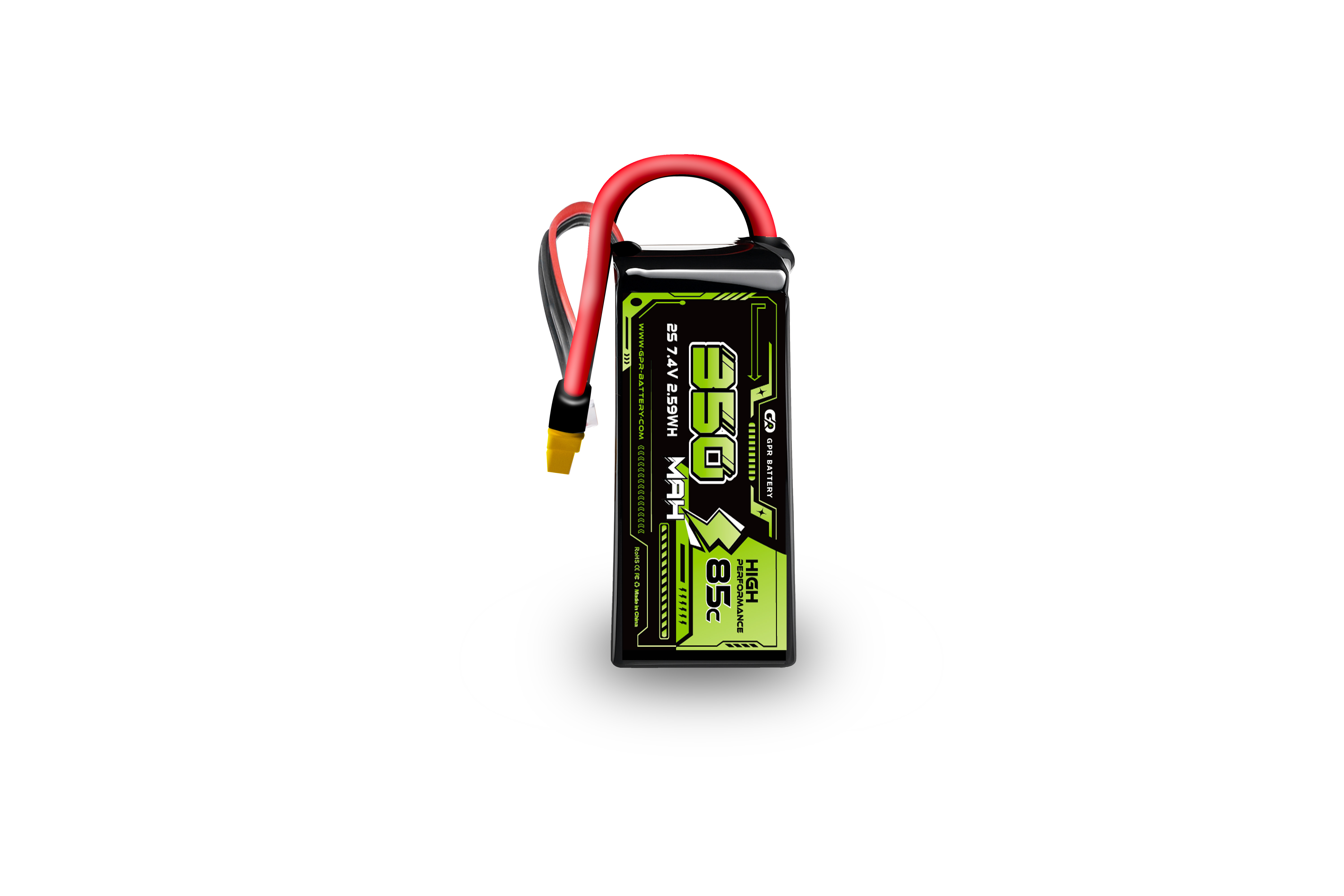 85C 350mAh 2S 7.4V