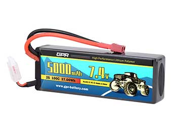 Hard Case Lipo Packs 100C 5000mah 2s 7.4v