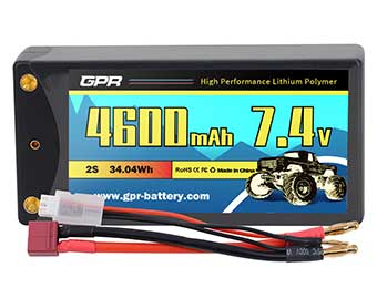 Shorty Hard Case Lipo Packs 50C 4600mah 2s 7.4v