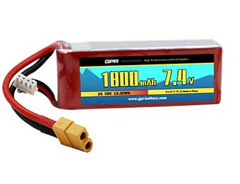 50C 1800mAh 2S 7.4V