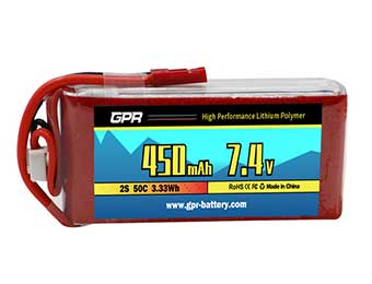 50C 450mAh 2S 7.4V